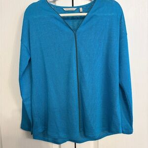 Soft Surroundings Teal Long Sleeve Top